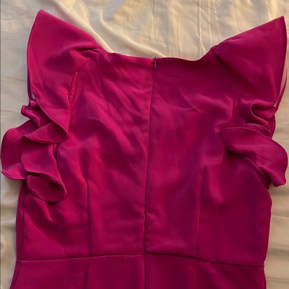 Pink Ruffle Sleeve Mini Dress - Picture 4 of 4